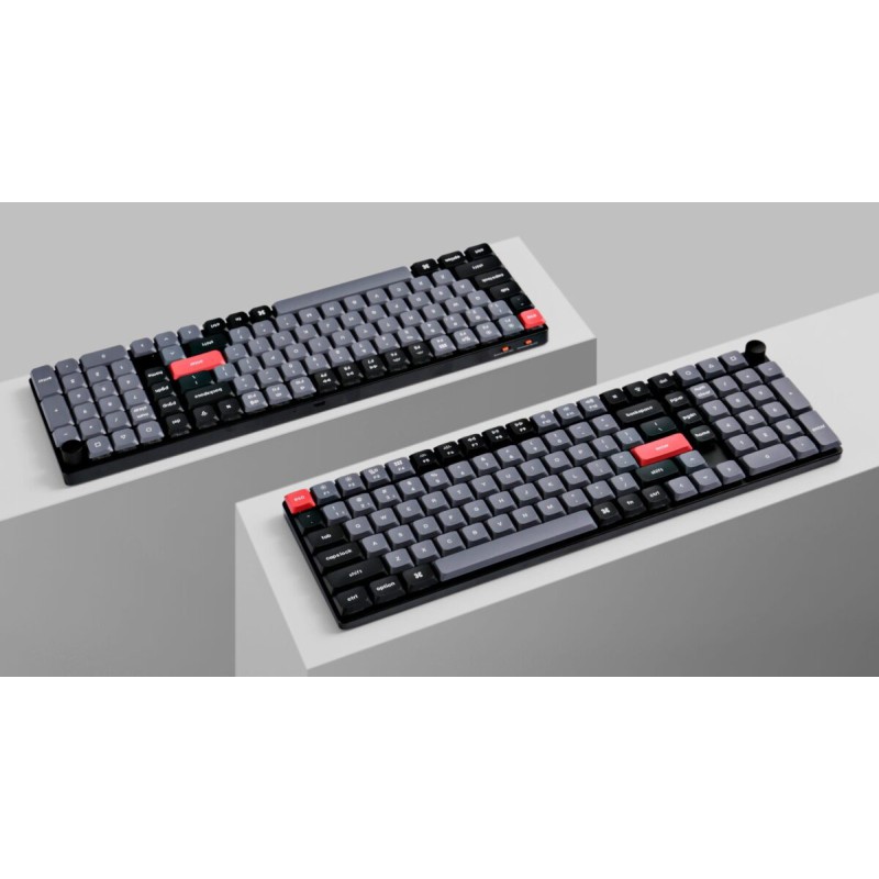 Keychron K17 Pro (K17P-H1) QMK/VIA Wireless Custom Mechanical Keyboard-Red Switch-Hot Swap-96% US