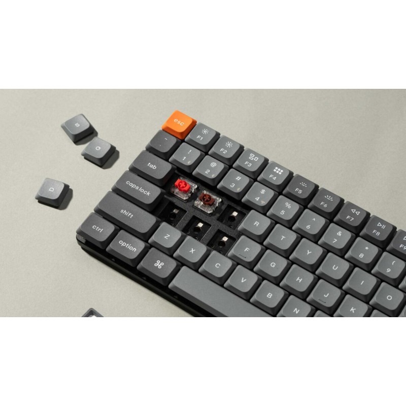 Keychron K3 Max (K3M-H1) QMK/VIA Wireless Custom Mechanical Keyboard-Red Switch Hot-Swappable 75% US