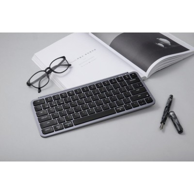 Keychron B1 Pro (B1P-K1) Ultraslim Mini Wireless BT Keyboard ZMK Online customize Gray 75% US Lay
