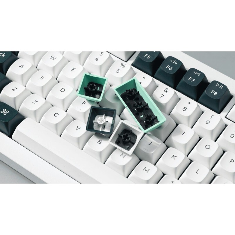 Keychron Q1 HE (Q1H-P1) QMK White Wireless Custom Hall Effect Keyboard Purple Switch 75% US Layout