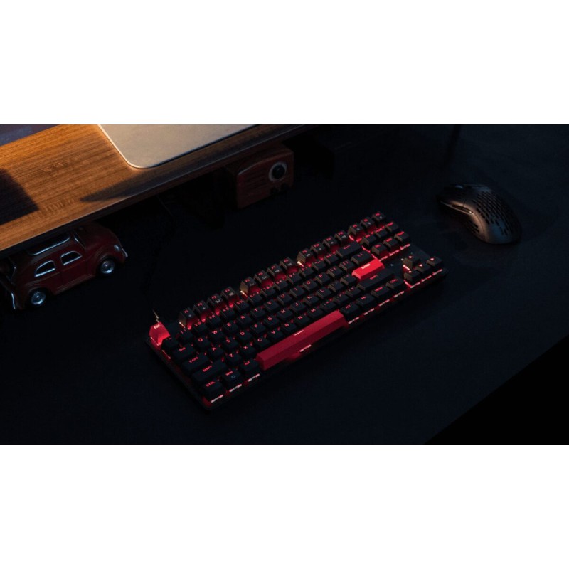 Lemokey X1 (X1-A1) QMK/VIA Wired Mechanical Keyboard TKL 80% Red Switch US Layout