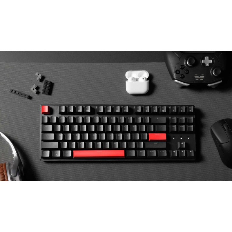 Lemokey X1 (X1-A1) QMK/VIA Wired Mechanical Keyboard TKL 80% Red Switch US Layout