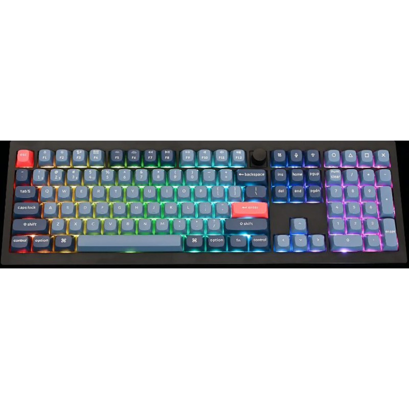 Keychron V6 Max (V6M-D1) QMK/VIA Wireless BT/2,4/Wired Custom Mechanical Keyboard Red Switch 100% US