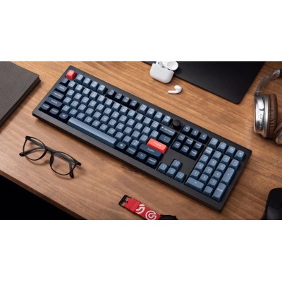 Keychron V6 Max (V6M-D1) QMK/VIA Wireless BT/2,4/Wired Custom Mechanical Keyboard Red Switch 100% US