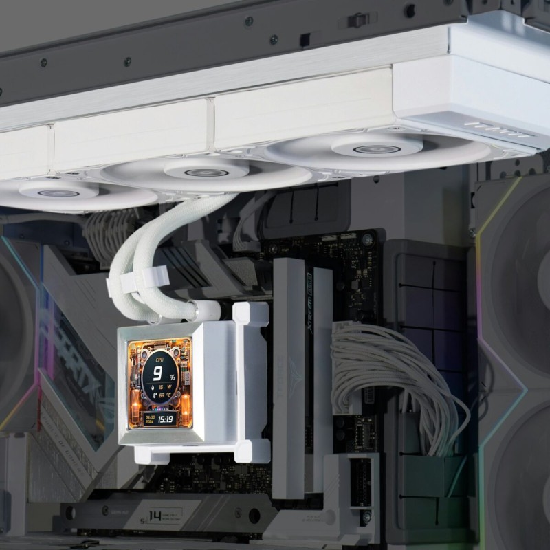 Lian Li HydroShift LCD 360 non RGB fan White - AIO CPU Liquid Cooler