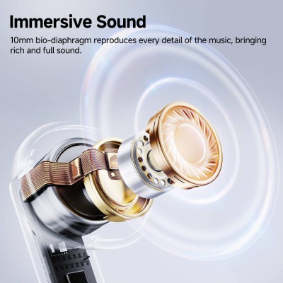 QCY Melobuds Neo Black - TWS BT Earbuds with LED Display, Dual Connection, Anti-air calls 7h