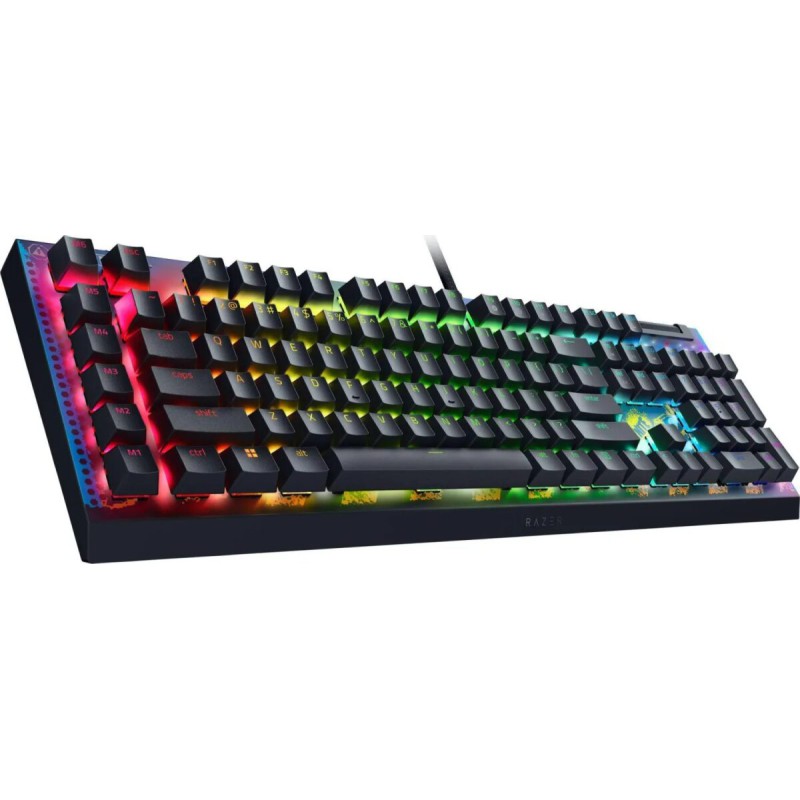 Razer BLACKWIDOW V4 X FORTNITE + SKIN - RGB Gaming Mechanical Keyboard - Macro Keys - Yellow Linear
