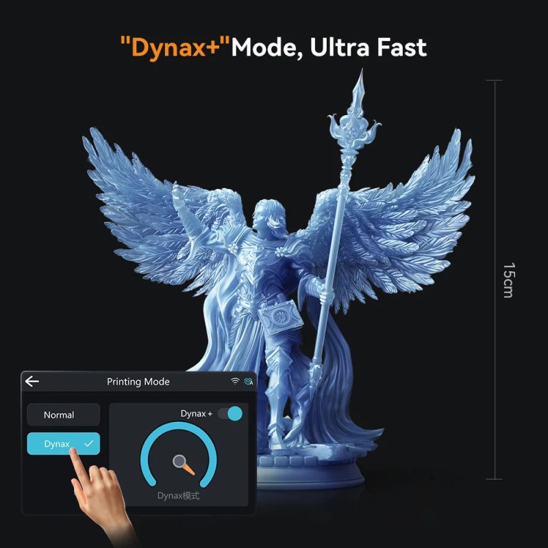 Creality Halot Mage S, 14k Ultradetailed Resin 3d Printer 223x126x230 LCD, Dynax Motion 150mm/s