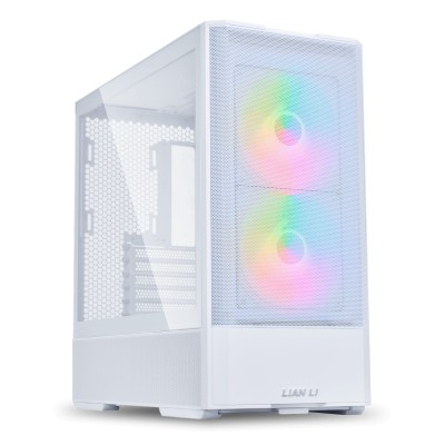Lian Li LANCOOL 207 White - ATX PC Case (4 FANS) 2 x front 140 ARGB PWM & 2  bottom 120 PWM reverse