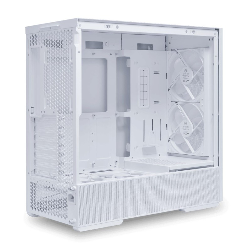Lian Li LANCOOL 207 White - ATX PC Case (4 FANS) 2 x front 140 ARGB PWM & 2  bottom 120 PWM reverse