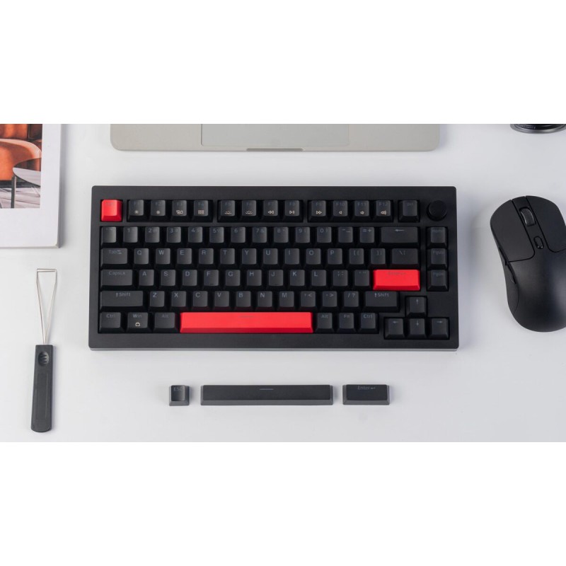 Lemokey X4 QMK (X4-A1) Wired Mechanical Keyboard 75% Red Switch US Layout