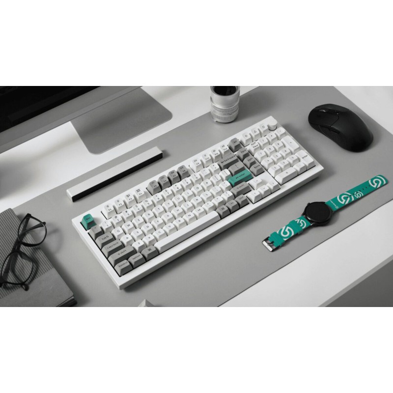 Keychron Q5 Max (Q5M-P1) QMK/VIA Wireless Custom Mechanical White Keyboard-Red Switch 96% US Layout