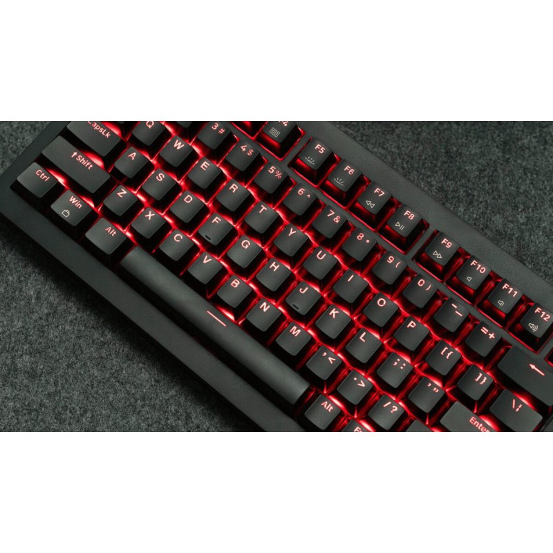 Lemokey X4 QMK (X4-A1) Wired Mechanical Keyboard 75% Red Switch US Layout