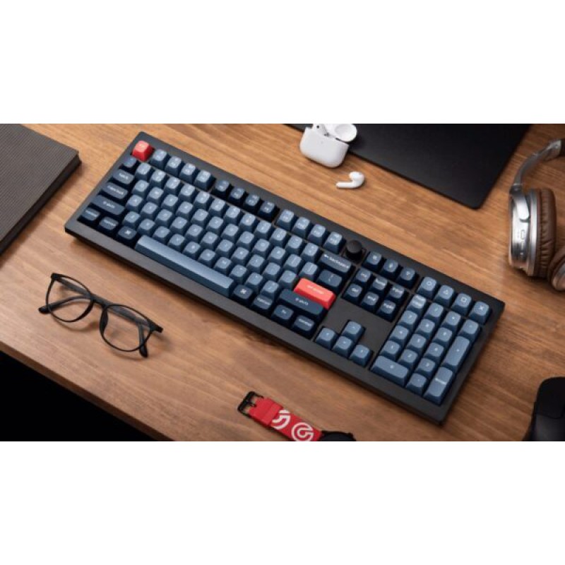 Keychron V6 Max (V6M-D4) QMK/VIA Wireless(BT/2,4/Wired) Custom Mechanical Keyboard Banana Switch 100