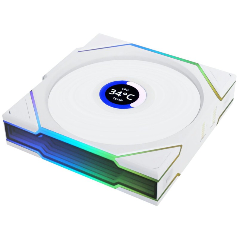 Lian Li UNI FAN TL-LCD Wireless 120 White (1pc) Case Fan