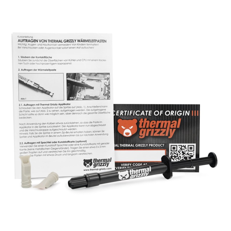 Thermal Grizzly TG Kryonaut Extreme - 2g   Extremely High Performance Thermal Paste for Overclocking