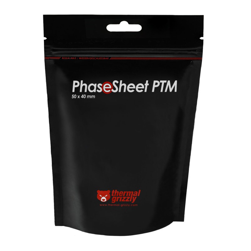 Thermal Grizzly TG PhaseSheet PTM - 50x40mm High Performance Thermal pad with Phase Change Material