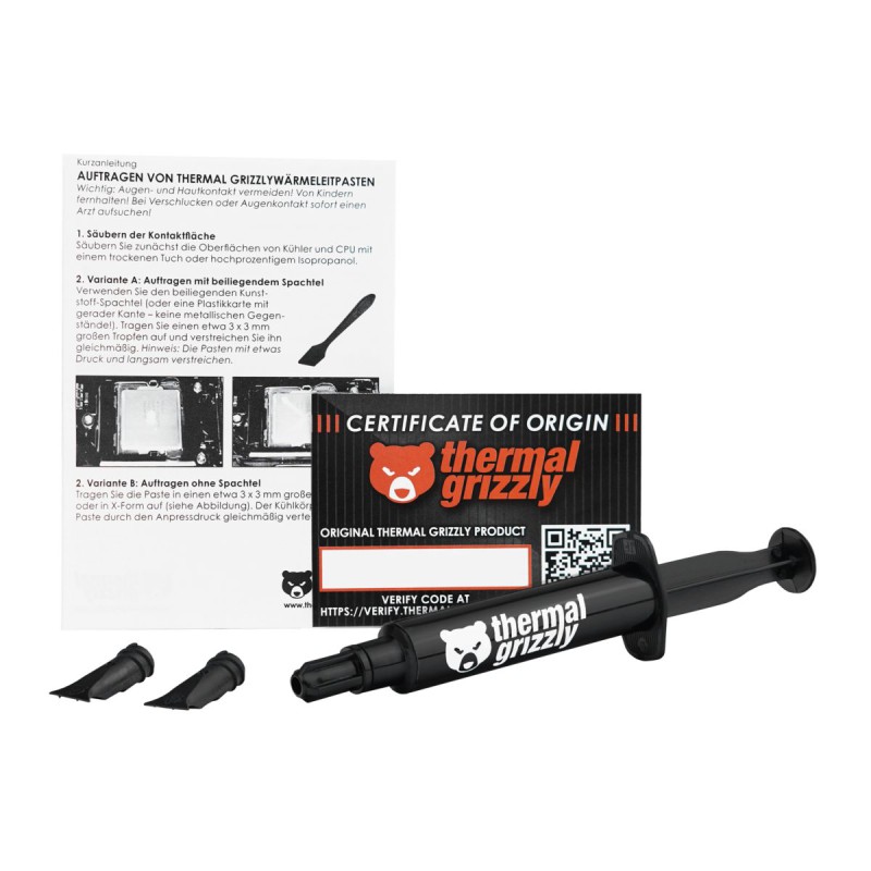 Thermal Grizzly TG Aeronaut  - 7,8 g / 3 ml Conductive High Performance Thermal Paste Air CPU GPU