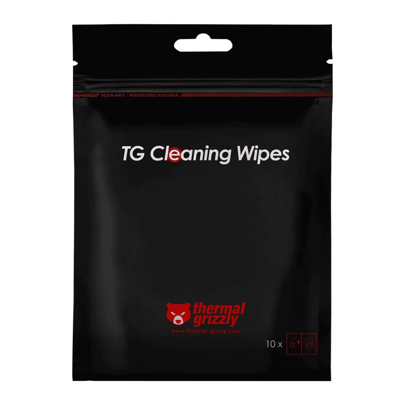 Thermal Grizzly TG Cleaning Wipes remove and degrease wipes