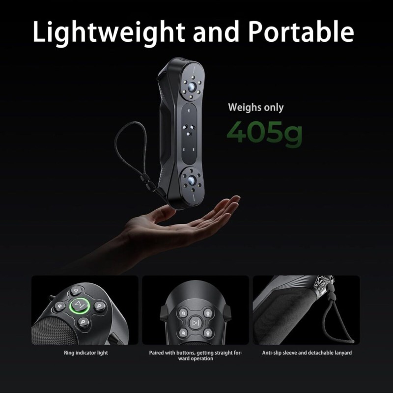 Creality RaptorX 3D Scanner - wireless Hybrid Blue Laser & NIR 3D - 34+7 Lines - 0,02mm for 5-4000mm