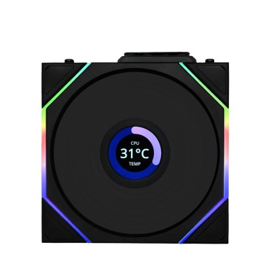 Lian Li UNI FAN TL-LCD Wireless Reverse 120 Black (1pc) Case Fan