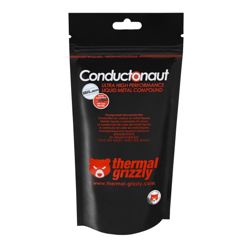 Thermal Grizzly TG Conductonaut - 1 g High Performance Liquid Metal Thermal Paste for Overclocking