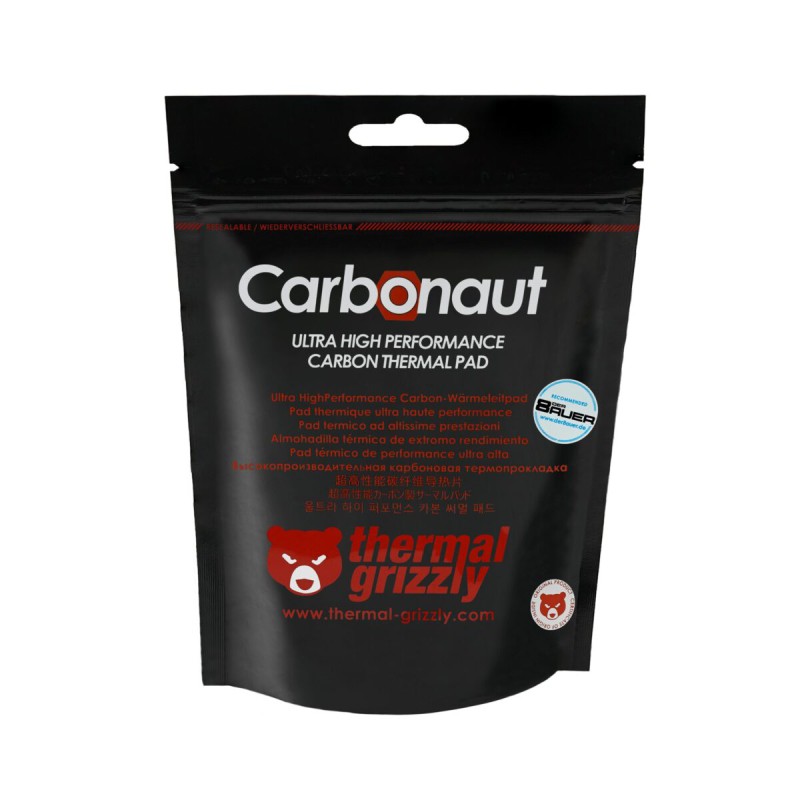 Thermal Grizzly TG Carbonaut - 38x 38x 0,2 mm Thermal Pads for Intel/AMD CPU GPU PS5 XBOX reusable