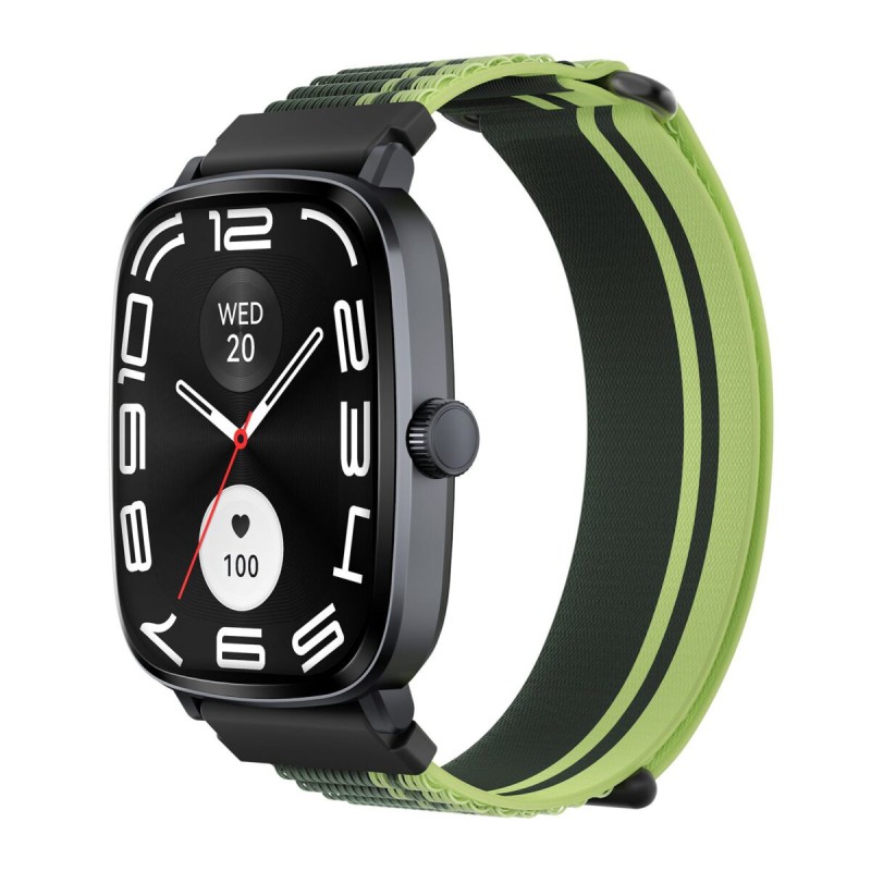 Haylou RS5 Black - BT Call Smart Watch 2,01 AMOLED 410x502 2 Straps (Silicon & Woven) 100 faces IP68
