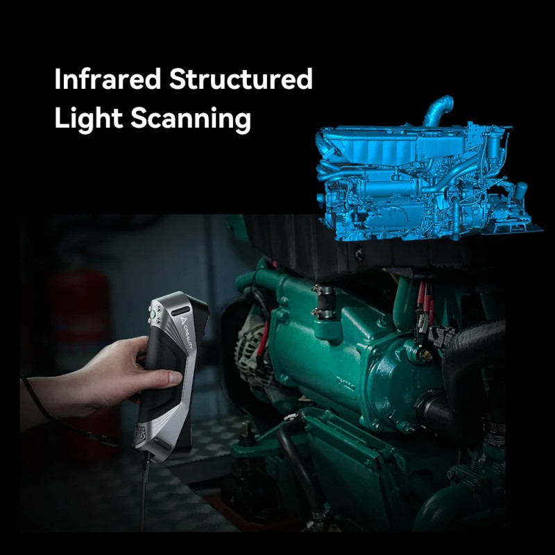 Creality CR-Scan Raptor 3D Scanner (5-2000mm object, 0,02mm scan accurancy, 60fps speed)