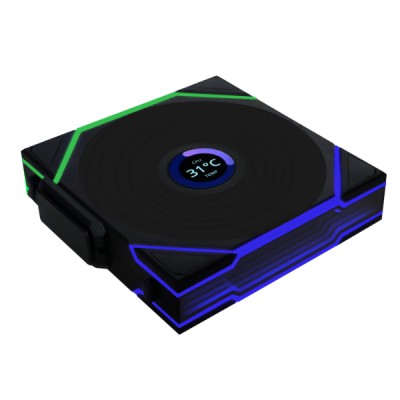 Lian Li UNI FAN TL-LCD Wireless Reverse 120 Black (3pcs & controller) Case Fan