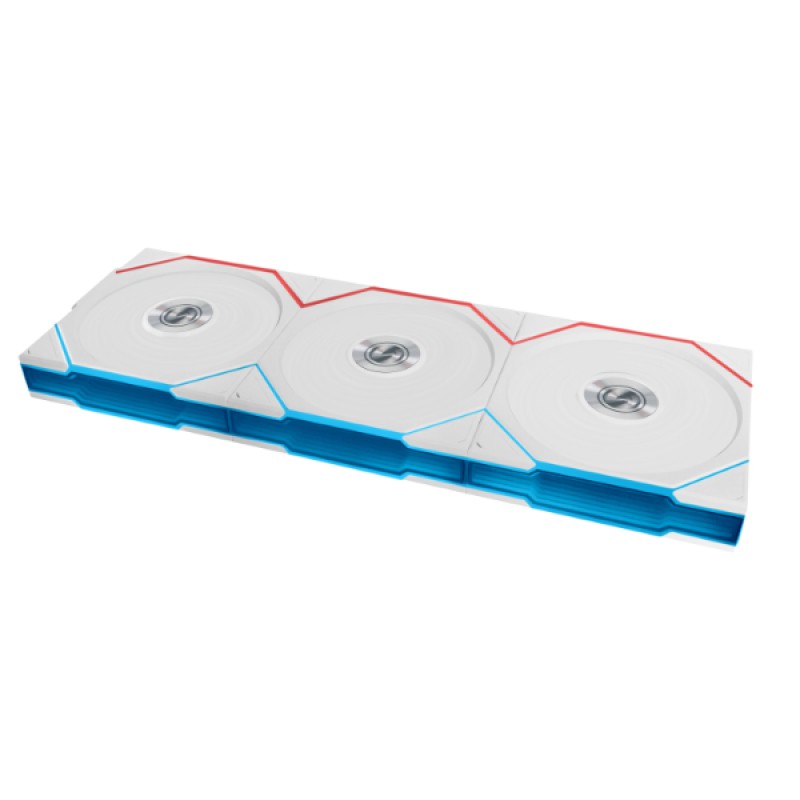 Lian Li UNI FAN TL-LCD Wireless Reverse 120 White (3pcs & controller) Case Fan