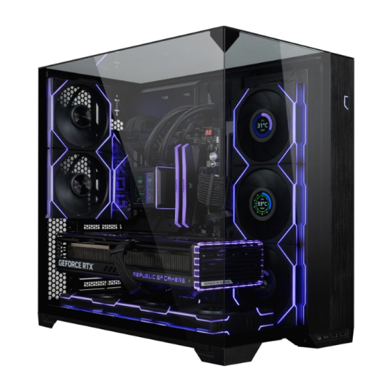 Lian Li UNI FAN TL-LCD Wireless Reverse 120 Black (1pc) Case Fan