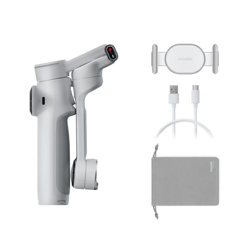 Insta360 Flow 2 Pro Standard Version (Gray) A.I. Powered Gimbal Stabilizer for Smartphone USB-C
