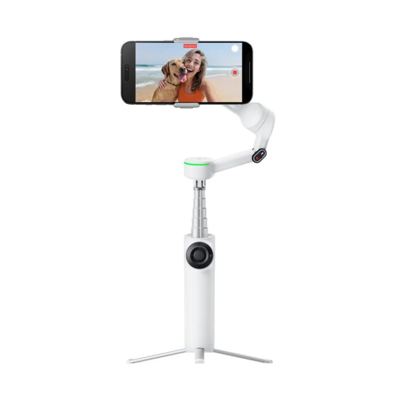 Insta360 Flow 2 Pro Standard Version (White) A.I. Powered Gimbal Stabilizer for Smartphone USB-C