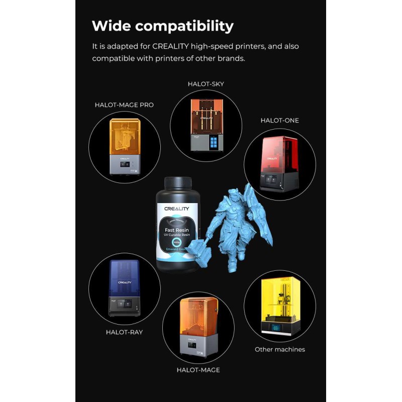 Creality Fast Resin UV Curable Resin Grey (Fast Printing 3302180005 gray)