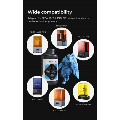 Creality LCD 8K High Precision UV Curable Resin - Blue (3302190002)