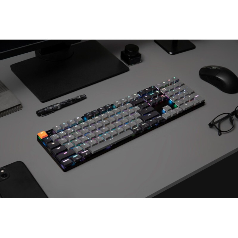Keychron K5 V2 (K5X-B1) QMK Wireless Mechanical Keyboard Red Switch RGB 100% US Layout