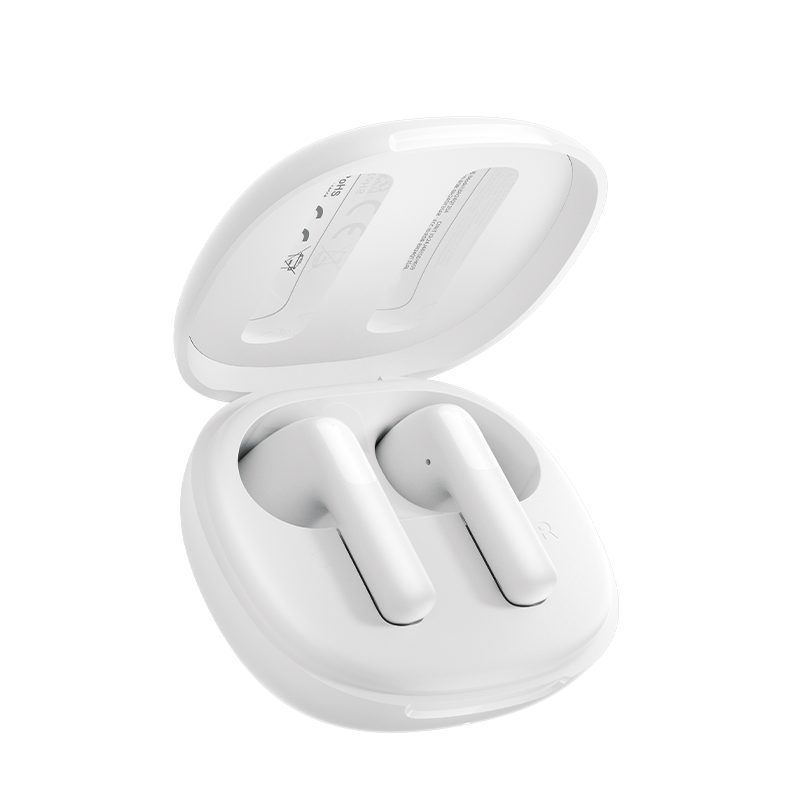 QCY AilyBuds E10 White Hires Audio LDAC Semi-Ear TWS 4mics ENC 13mm dynamic driver IPX4 35h