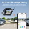 70mai A800S-1 Front & Rear Dash Cam 4k w. screen set w. RC06 Rearview Cam - 2160p 140FOV 500mAh Car
