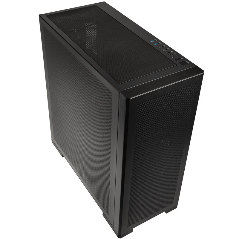 Kolink Unity Meshbay Performance Midi ATX Tower Case - Black Mesh (3 pre-installed fans)