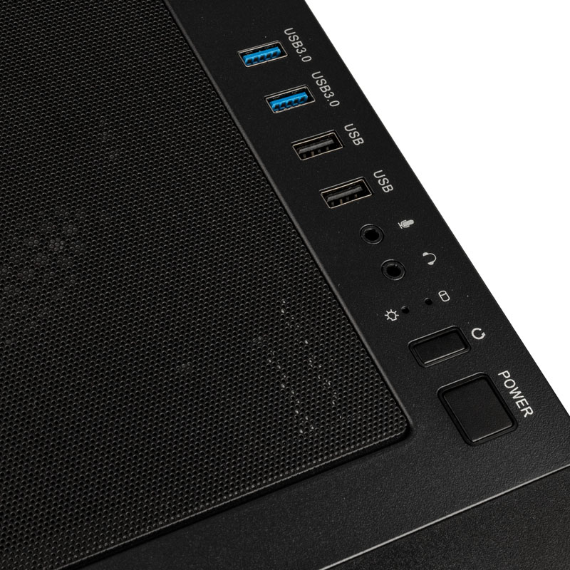 Kolink Unity Meshbay Performance Midi ATX Tower Case - Black Mesh (3 pre-installed fans)