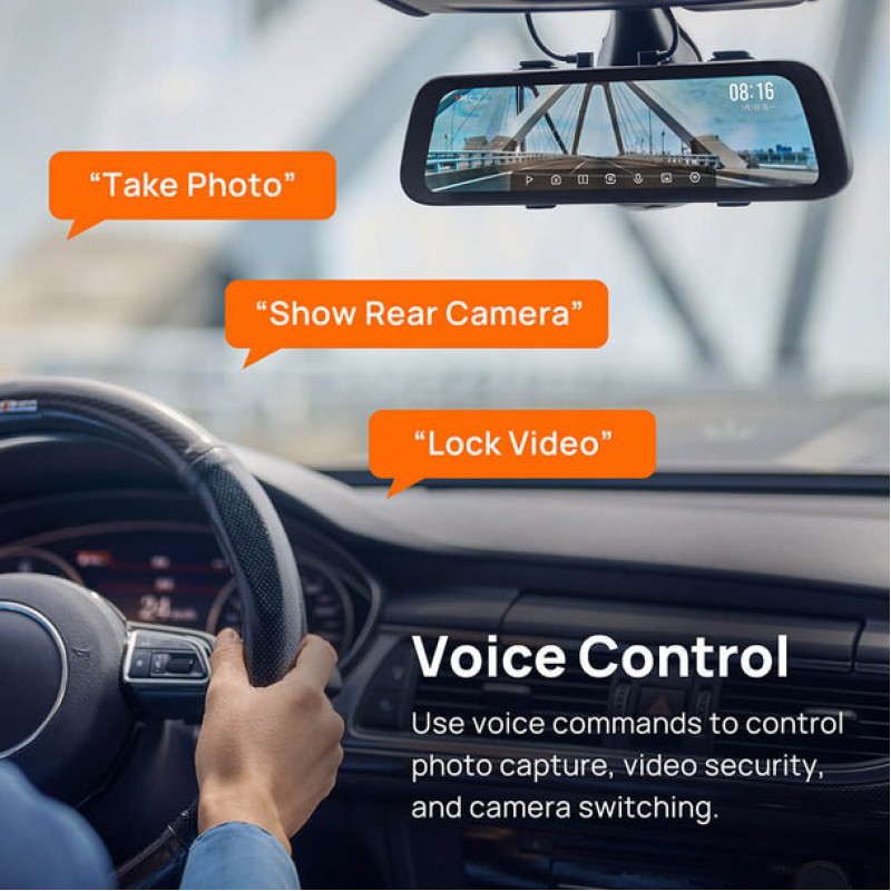 70mai S500 Rearview Mirror Dash Cam set 1944p 138fov Car Camera