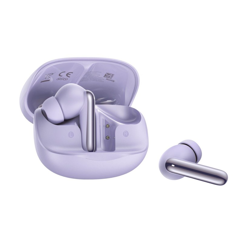 QCY Melobuds N50 ANC Purple - 45db ANC TWS Semi-Ear Earbuds 6 mic ENC, IPX4 BT5.4