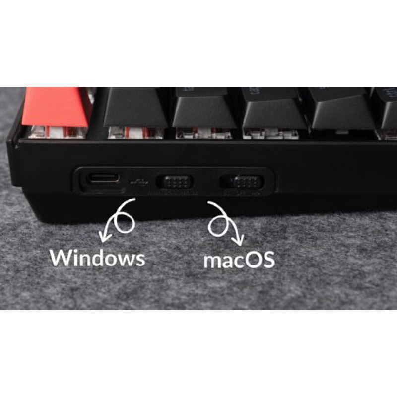 Keychron K8 V2 (K8X-J4) QMK Wireless Mechanical Keyboard Banana Switch HotSwap RGB 80% US Lay Alum